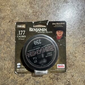 Benjamin .177 Cal (4.5mm) Hollow Point Lead Airgun Pellets — 750 Count | 7.9gr |